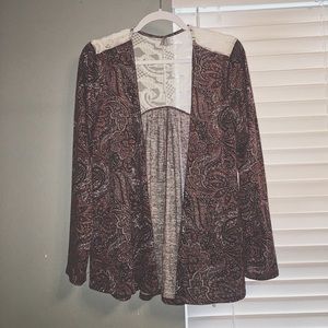 MAUVE COLORED CARDIGAN